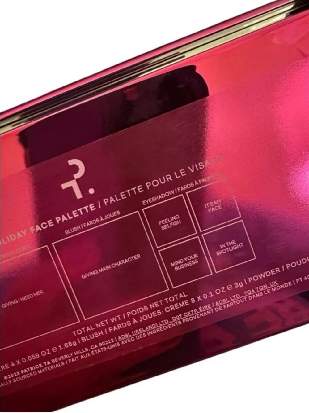 Patrick Ta Major Holiday Palette BNIB Limited Edition Makeup Set